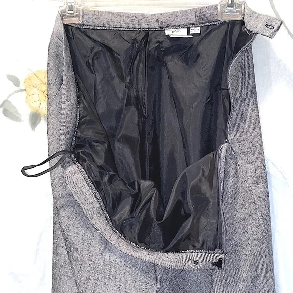 LE SUIT SILVER/GREY 3-PC POLYESTER SUIT SZ 18